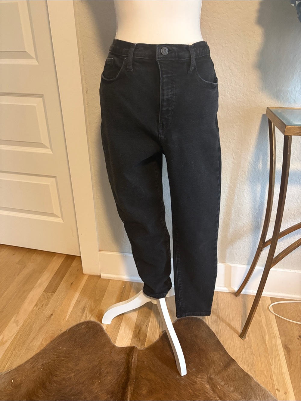 Banana Republic High-Rise Black Jeans